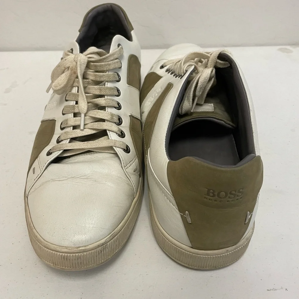 HUGO‎ BOSS Two Tone Leather Trainers / Sneakers Size 46 US 13